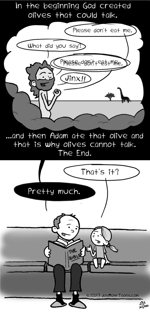 The Bible: All summed up in one short cartoon.
