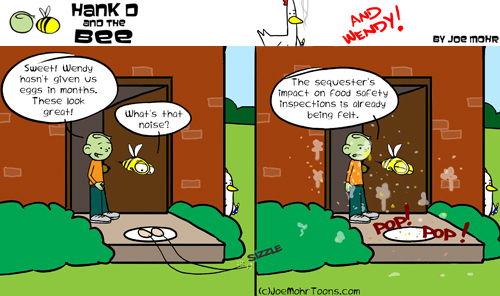 Hank D and the Bee: Exploding eggs