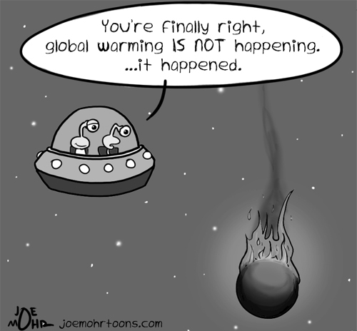 Global warming cartoon